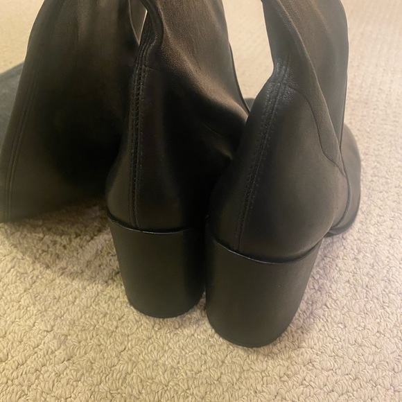 Stuart Weitzman Midland Black leather boots size 10.5 - Picture 11 of 12